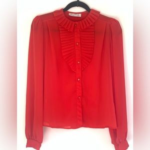 San André New York Vintage beautiful red women’s shirt.Size:S Perfect Condition